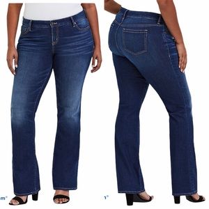 Torrid Women’s Relaxed Bootcut Whiskered Jeans
